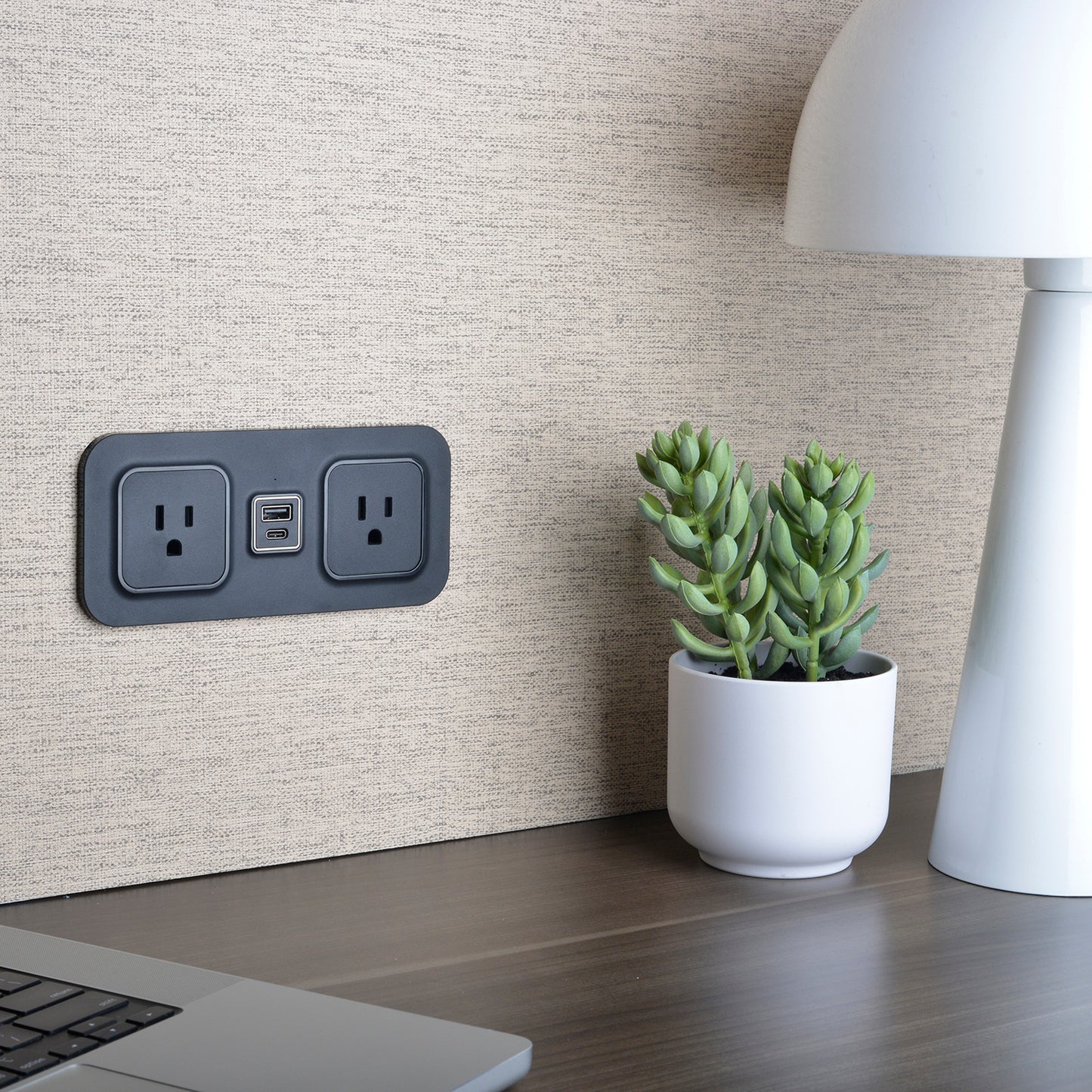CubieMod build in furniture power outlets and usb ports