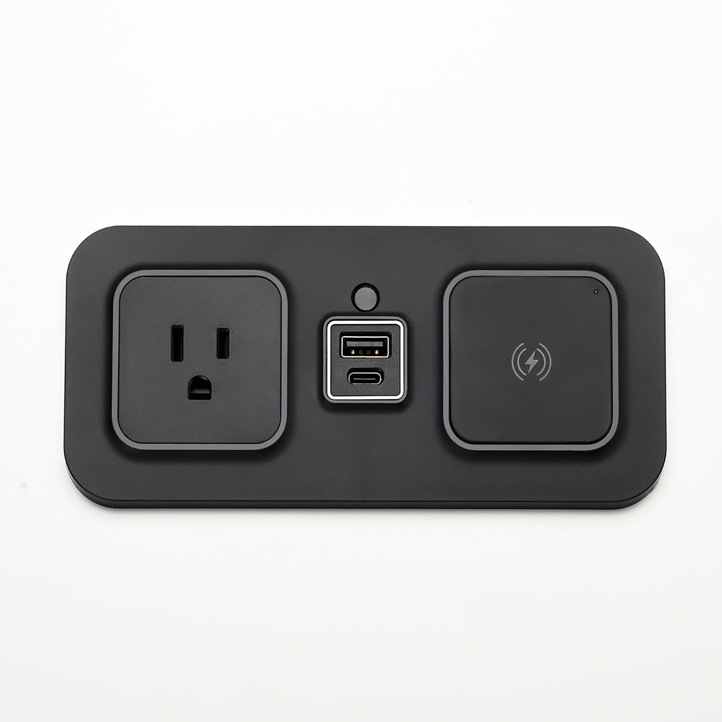 CubieMod Qi build in furniture power wireless charging, outlets and usb ports