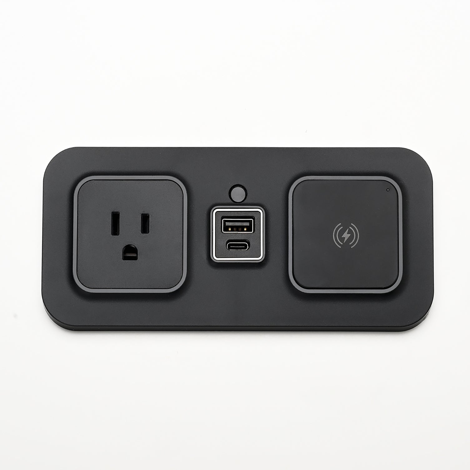 CubieMod Qi build in furniture power wireless charging, outlets and usb ports