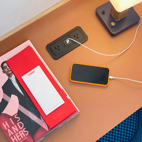 CubieMod built in furniture charging hub with power outlets and usb ports