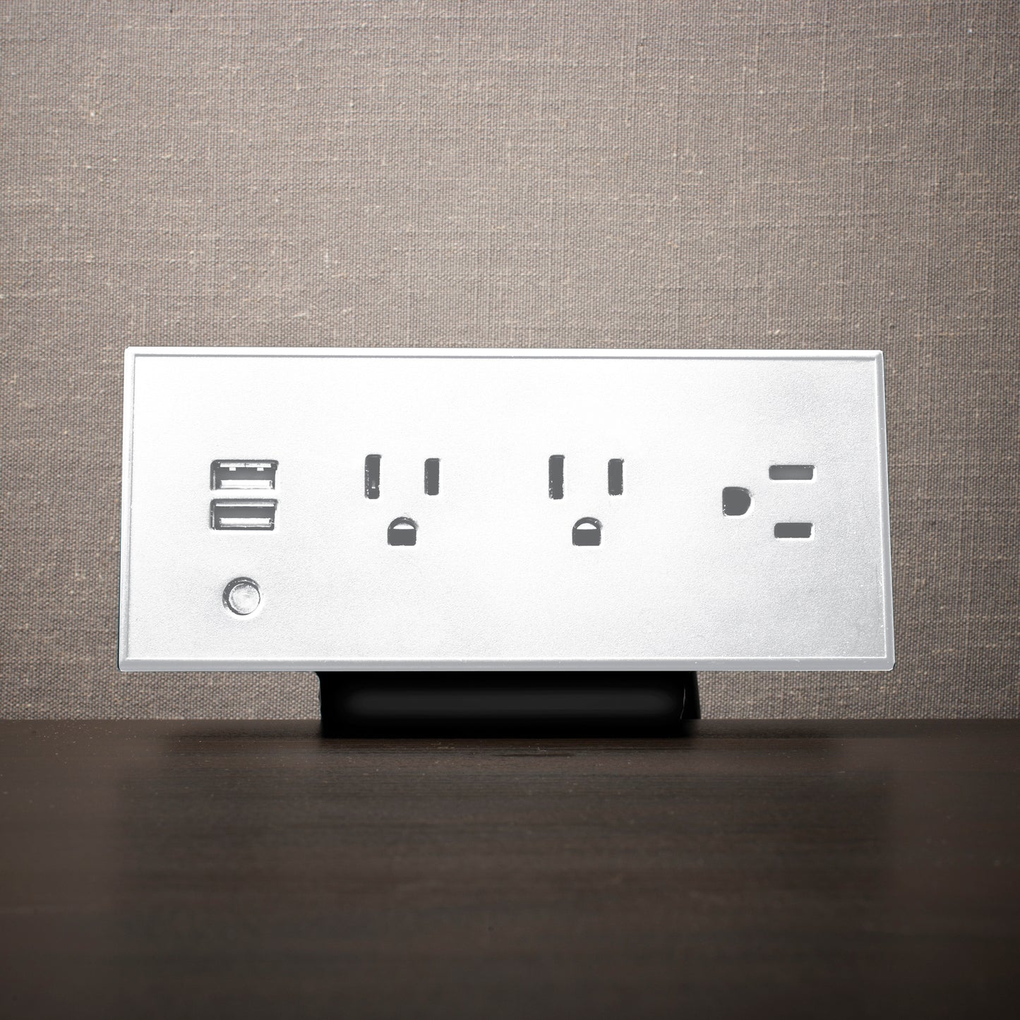 CubieDash White 1.0<br><h3>Edge Mounted Tabletop Power Strip Charging Station with Outlets and USB Ports</h3>