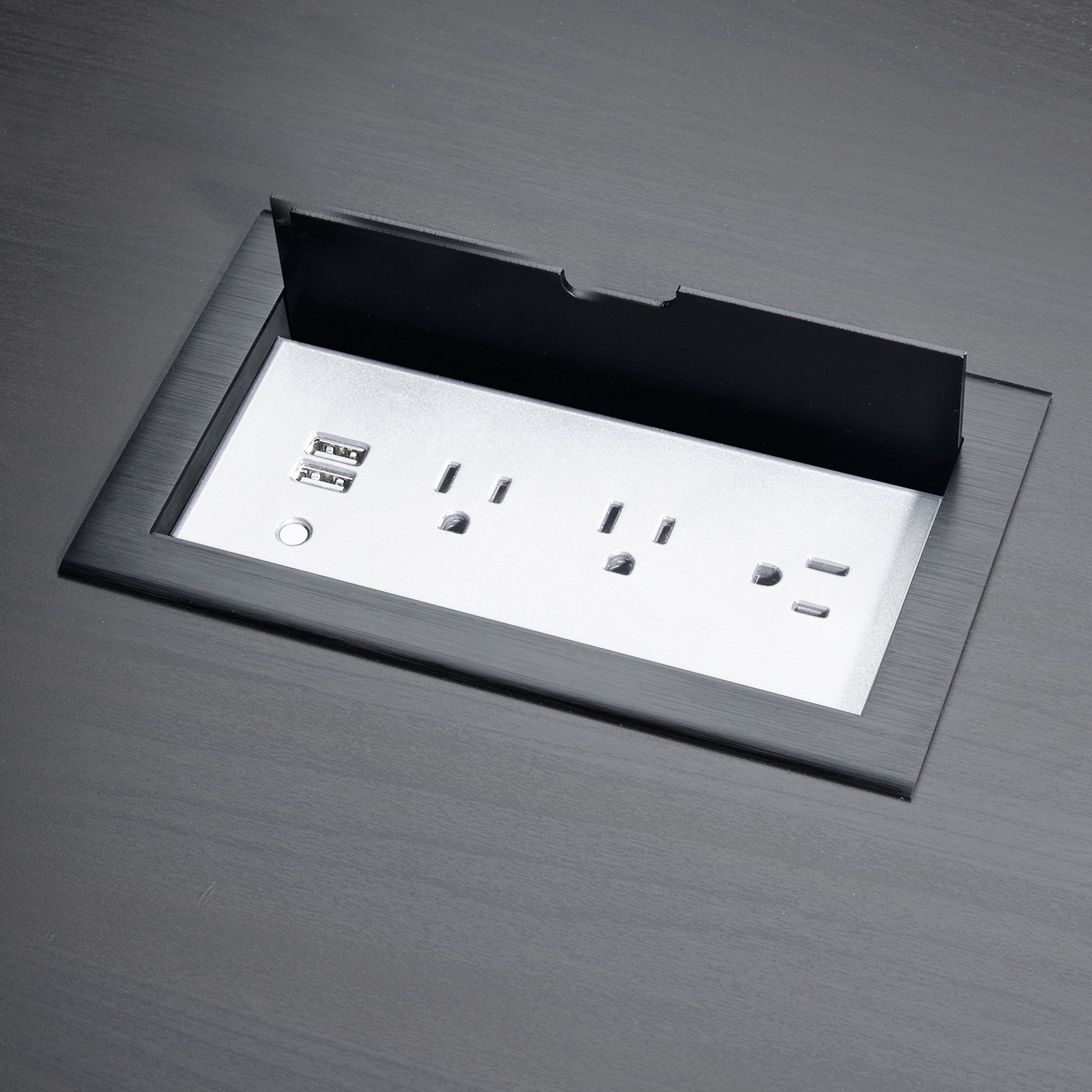 CubieFlip built in furniture with lid power outlets and usb ports 