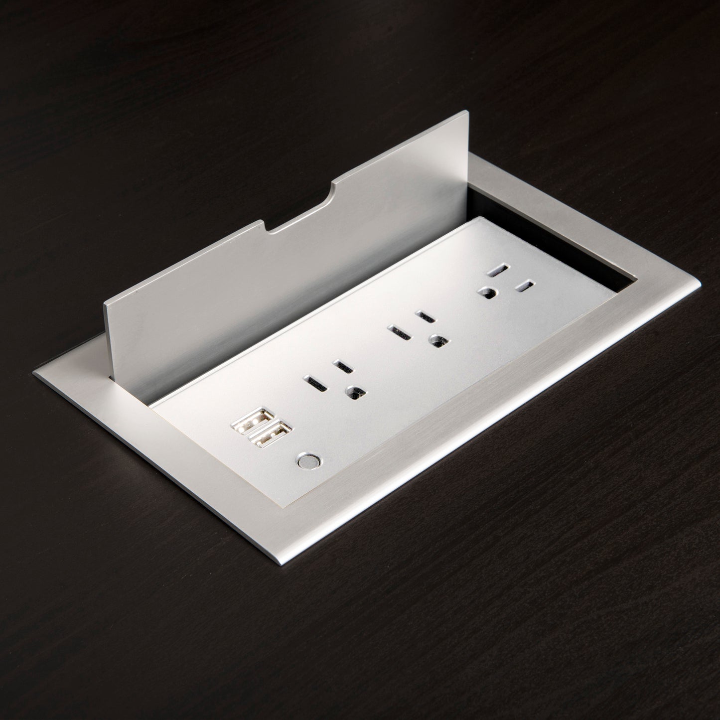 CubieFlip<sup>®</sup> 1.0 - Covered Flush Mount Power Strip with Outlets and USB Ports