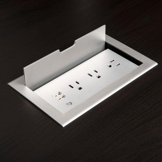 CubieFlip built in furniture with lid power outlets and usb ports 
