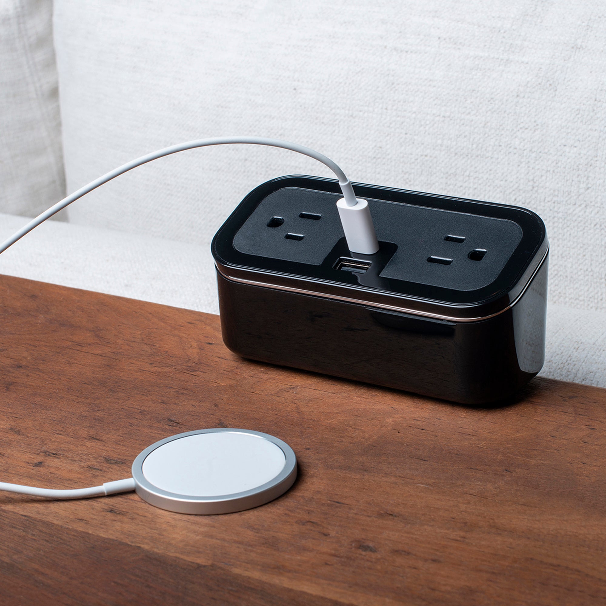 CubieMini - Mini but Mighty! Nightstand Power- 110V Outlets, USB-C, USB ...