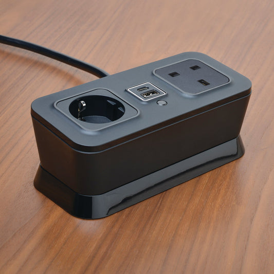 CubieMini Hotel Charging Hub with power outlets and usb ports