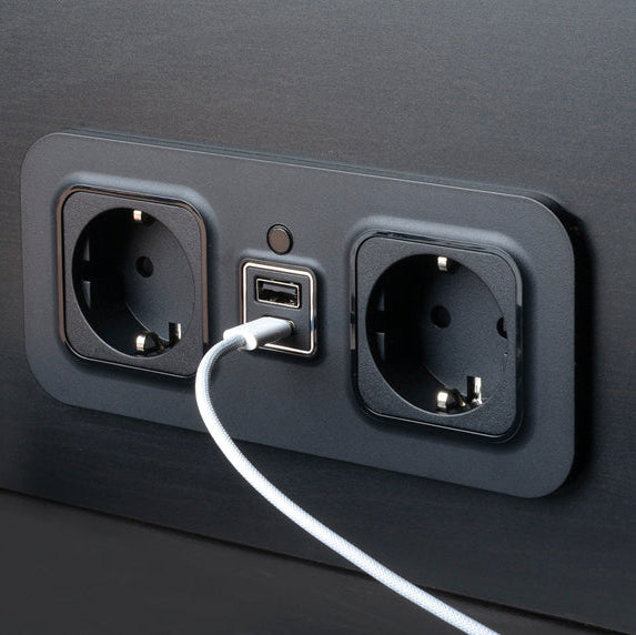 CubieMod build in furniture power outlets and usb ports