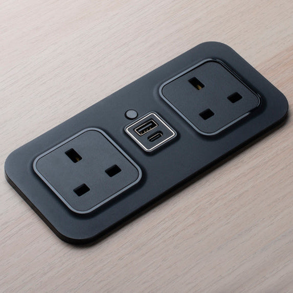 CubieMod build in furniture power outlets and usb ports