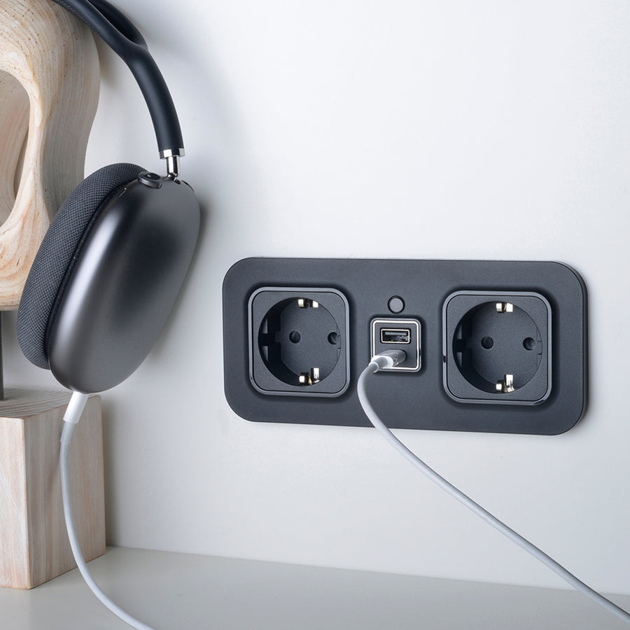 CubieMod build in furniture power outlets and usb ports