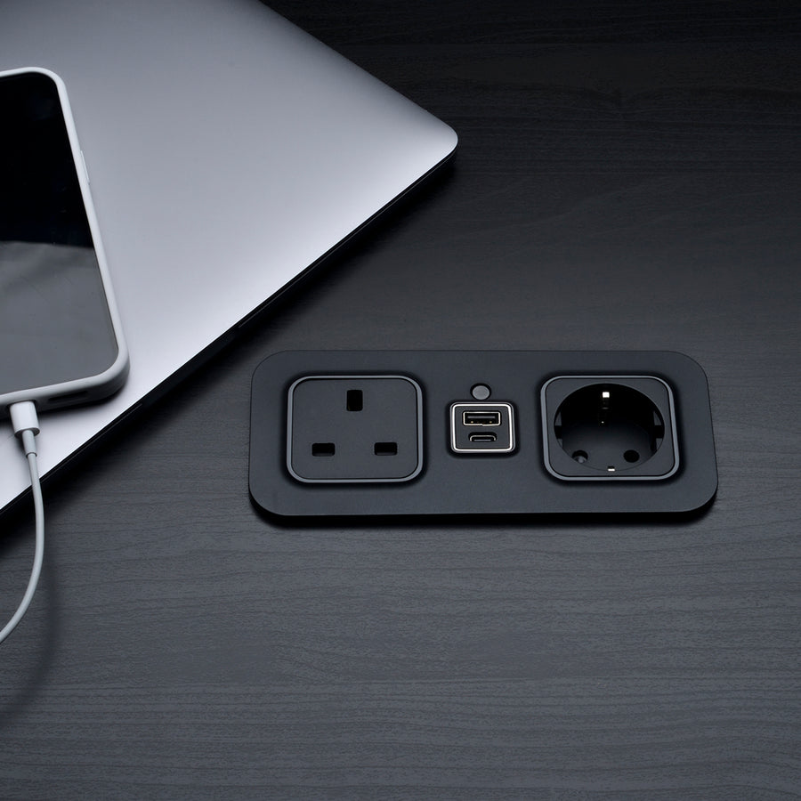 CubieMod build in furniture power outlets and usb ports
