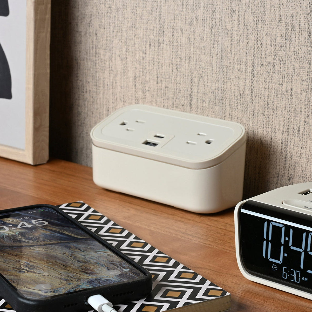 CubieMini - Mini but Mighty! Nightstand Power- 110V Outlets, USB-C, USB ...