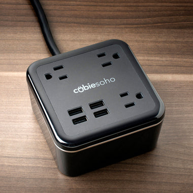 CubieSoho hotel charing hub with power outlet and usb ports